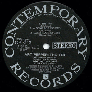Art Pepper - The Trip (LP Record / Used)