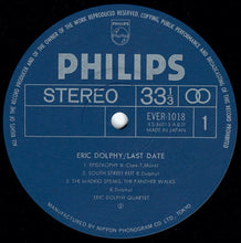 画像をギャラリービューアに読み込む, Eric Dolphy - Last Date (LP Record / Used)
