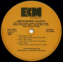 画像をギャラリービューアに読み込む, Abercrombie Quartet - Abercrombie Quartet (LP Record / Used)
