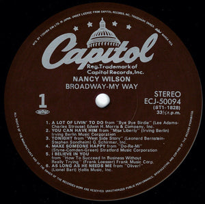 Nancy Wilson - Broadway - My Way (LP Record / Used)