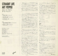 Load image into Gallery viewer, Art Pepper - Straight Life (LP Record / Used)
