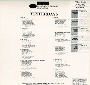 Various - Yesterdays - Blue Note Special 1956 - 1957 (LP Record / Used)