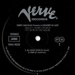 Concert Jazz Band - Gerry Mulligan Presents A Concert In Jazz (LP Record / Used)