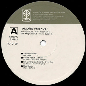 Art Pepper - Among Friends (LP Record / Used)