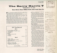 画像をギャラリービューアに読み込む, Barry Harris - Breakin&#39; It Up (LP Record / Used)
