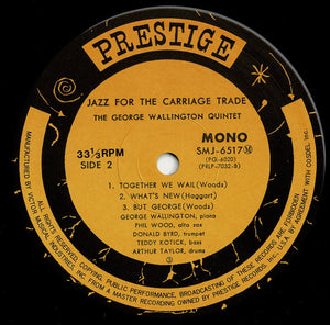 George Wallington - Jazz For The Carriage Trade (LP Record / Used)