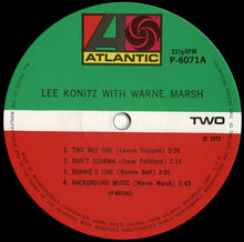 画像をギャラリービューアに読み込む, Lee Konitz, Warne Marsh - Lee Konitz With Warne Marsh (LP Record / Used)
