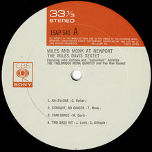画像をギャラリービューアに読み込む, Miles Davis, Thelonious Monk - Miles &amp; Monk At Newport (LP Record / Used)
