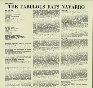 Fats Navarro - The Fabulous Fats Navarro Volume 1 (LP Record / Used)