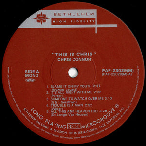 Chris Connor - This Is Chris (LP Record / Used)