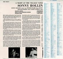Load image into Gallery viewer, Sonny Rollins - A Night At The &quot;Village Vanguard&quot; (LP Record / Used)
