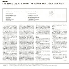 画像をギャラリービューアに読み込む, Lee Konitz - Lee Konitz Plays With The Gerry Mulligan Quartet (LP Record / Used)
