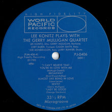 画像をギャラリービューアに読み込む, Lee Konitz - Lee Konitz Plays With The Gerry Mulligan Quartet (LP Record / Used)
