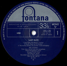 画像をギャラリービューアに読み込む, Eric Dolphy - Last Date (LP Record / Used)

