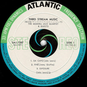 Modern Jazz Quartet & Guests - Third Stream Music (LP Record / Used)