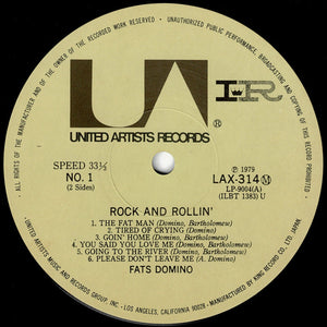 Fats Domino - Rock And Rollin' With Fats Domino (LP Record / Used)