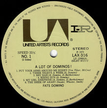 画像をギャラリービューアに読み込む, Fats Domino - ...A Lot Of Dominos ! (LP Record / Used)
