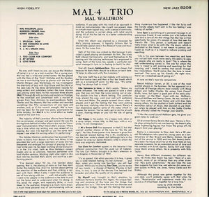Mal Waldron - Mal/4 Trio (LP Record / Used)