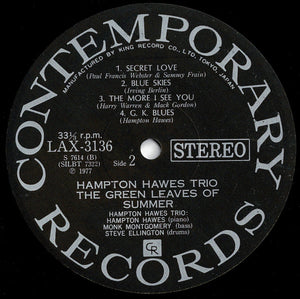 Hampton Hawes Trio - The Green Leaves Of Summer (LP Record / Used)