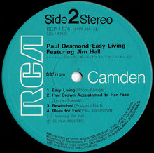 画像をギャラリービューアに読み込む, Paul Desmond, Jim Hall - Easy Living (LP Record / Used)
