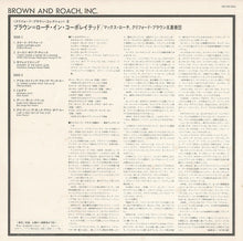 Load image into Gallery viewer, Brown And Roach Incorporated - Brown And Roach Incorporated (LP Record / Used)
