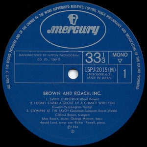 Brown And Roach Incorporated - Brown And Roach Incorporated (LP Record / Used)