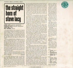 Steve Lacy - The Straight Horn Of Steve Lacy (LP Record / Used)