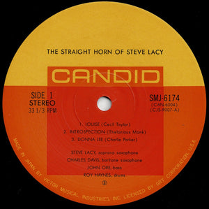 Steve Lacy - The Straight Horn Of Steve Lacy (LP Record / Used)