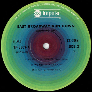 Sonny Rollins - East Broadway Run Down (LP Record / Used)