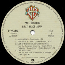 画像をギャラリービューアに読み込む, Paul Desmond - &quot;First Place Again&quot; Playboy (LP Record / Used)
