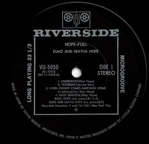 Elmo Hope - Hope-Full (LP Record / Used)