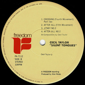 Cecil Taylor - Silent Tongues: Live At Montreux '74 (LP Record / Used)
