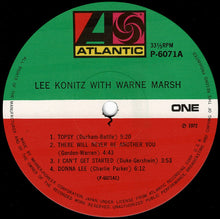 画像をギャラリービューアに読み込む, Lee Konitz, Warne Marsh - Lee Konitz With Warne Marsh (LP Record / Used)
