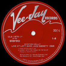 画像をギャラリービューアに読み込む, Wynton Kelly - Live At Left Bank Jazz Society 1968 (LP Record / Used)
