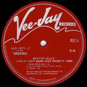 Wynton Kelly - Live At Left Bank Jazz Society 1968 (LP Record / Used)