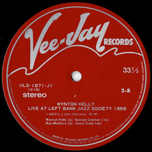 Wynton Kelly - Live At Left Bank Jazz Society 1968 (LP Record / Used)
