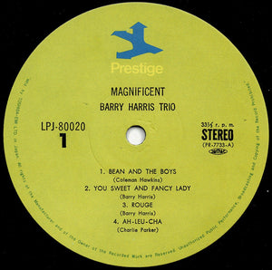Barry Harris - Magnificent! (LP Record / Used)