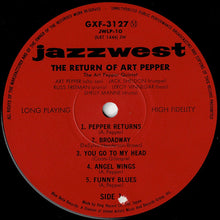 画像をギャラリービューアに読み込む, Art Pepper - The Return Of Art Pepper (LP Record / Used)
