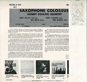 Sonny Rollins - Saxophone Colossus (LP Record / Used)