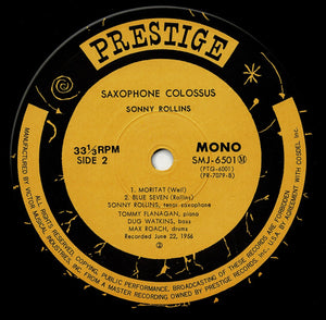 Sonny Rollins - Saxophone Colossus (LP Record / Used)