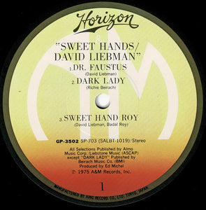 David Liebman - Sweet Hands (LP Record / Used)