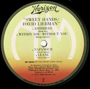 David Liebman - Sweet Hands (LP Record / Used)