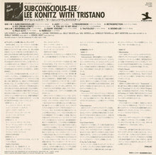 Load image into Gallery viewer, Lee Konitz - Subconscious-Lee (LP Record / Used)

