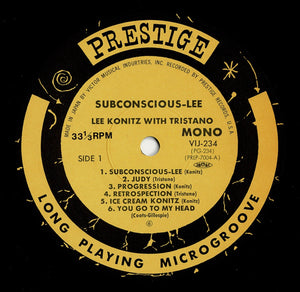 Lee Konitz - Subconscious-Lee (LP Record / Used)