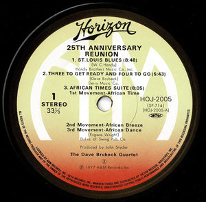 Dave Brubeck - 25th Anniversary Reunion (LP Record / Used)