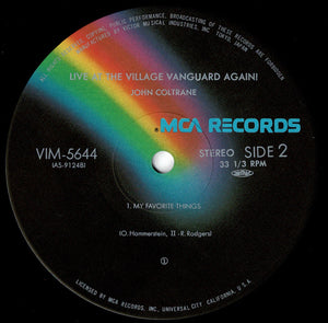 John Coltrane - Live At The Village Vanguard Again! (LP Record / Used)