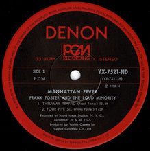 Load image into Gallery viewer, Frank Foster  - Manhattan Fever (LP Record / Used)
