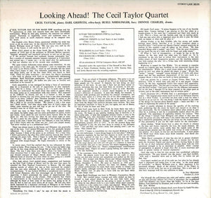 Cecil Taylor - Looking Ahead! (LP Record / Used)