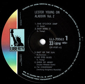 Lester Young - On Aladdin Vol. 2 (LP Record / Used)