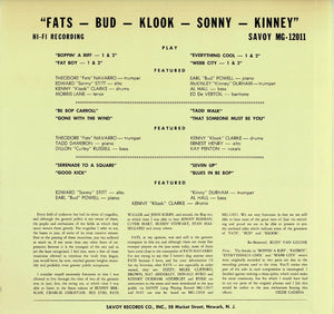 Fats Navarro - Fats-Bud-Klook-Sonny-Kinney (LP Record / Used)
